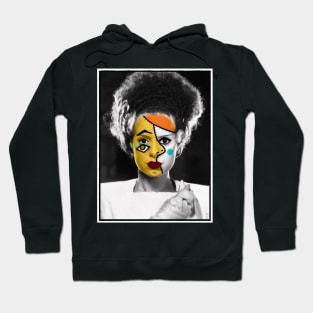 Surreal Cubist Bride of Frankenstein Hoodie